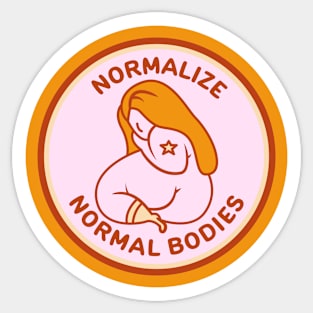 normalise normal bodies Sticker